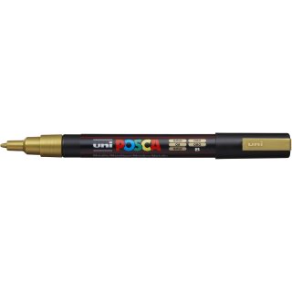 POSCA Acryl Marker PC-3M Feine Spitze 0,9 - 1,3mm, gold