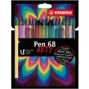 Premium-Filzstift - STABILO Pen 68 - ARTY - 18er Pack -...
