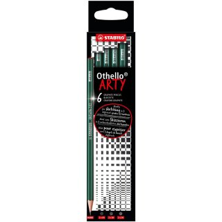 Bleistift - STABILO Othello - ARTY - 6er Pack - Härtegrad...