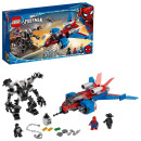 LEGO Marvel Spiderman Spiderjet vs. Venom Mech 76150