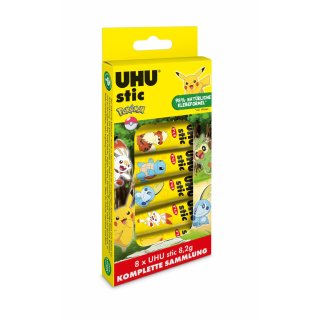 UHU Klebestift stic Collection Box, 8 x 8,2 g "Pokémon"