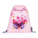 oxybag Schultaschenset PREMIUM Butterfly rosa 3-teilig