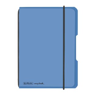 herlitz my.book flex Notizheft A6 40 Blatt kariert blau