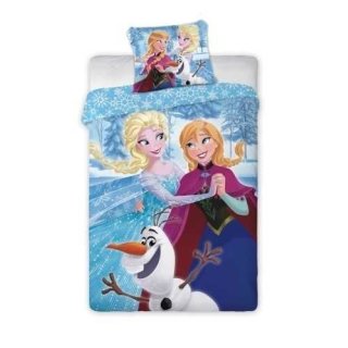 Frozen Bettwäsche "Anna, Elsa and Olaf" 140x200cm 63x63cm
