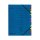 herlitz Ordnungsmappe easy orga, DIN A4, Karton, 12 Fächer 1-12/A-Z auf Vorderdeckel, blau