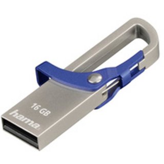 hama USB 2.0 Speicherstick FlashPen "Hook-Style", 16 GB