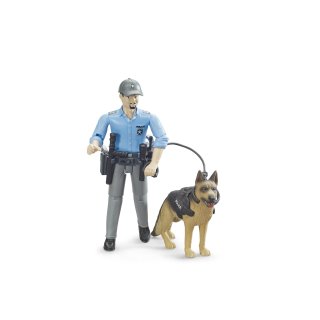 Bruder bworld Polizist mit Hund und Ausrüstung