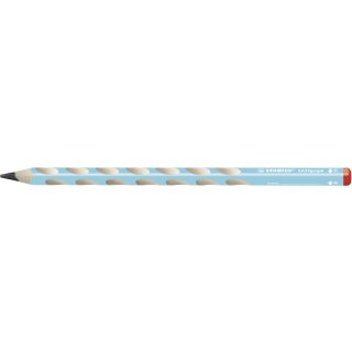 Ergonomischer Dreikant-Bleistift für Rechtshänder - STABILO EASYgraph in blau - Einzelstift - Härtegrad HB