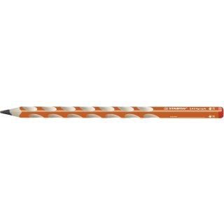 Ergonomischer Dreikant-Bleistift für Rechtshänder - STABILO EASYgraph in orange - Einzelstift - Härtegrad HB