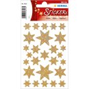 HERMA Weihnachts-Sticker DECOR "Sterne", gold,...
