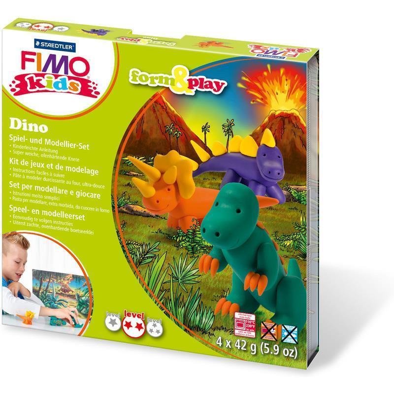FIMO kids Modellier-Set Form & Play Dino, Level 2