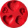 FIMO Silikon-Motiv-Form "Hearts", 5 Herz-Motive, rot