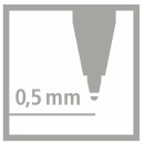 Tintenpatronen zum Nachfüllen - STABILO EASYoriginal Refill - medium - 3er Pack - schwarz