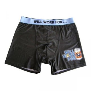 The Simpsons - Boxershort "Will work for.." Gr. L