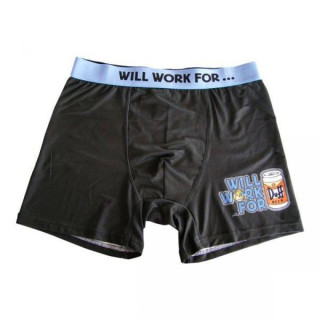 The Simpsons - Boxershort "Will work for.." Gr. XL
