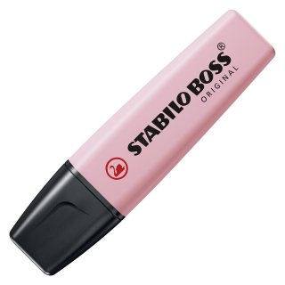 Textmarker - STABILO BOSS ORIGINAL Pastel - Einzelstift - rosiges Rouge
