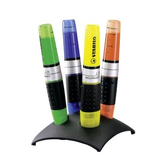 Textmarker - STABILO LUMINATOR - 4er Tischset - gelb, grün, royalblau, orange