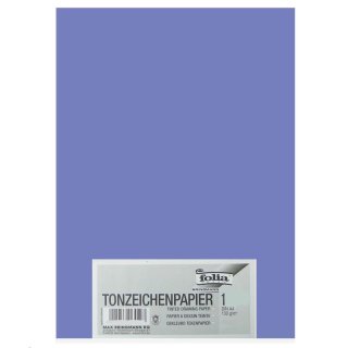 folia Tonpapier, DIN A4, 130 g/qm, veilchenblau