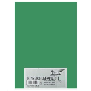folia Tonpapier, DIN A4, 130 g/qm, moosgrün
