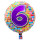 Folat Folienballon 43 cm 1 Stück Happy Birthday 6 Jahre unverpackt