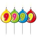 Folat Kerze Geburtstagsballon Ziffer / Zahl 9