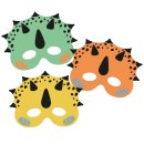 Folat Masken Dino Roars - 6 Stück