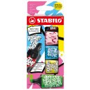 Textmarker - STABILO BOSS MINI by Snooze One - 5er Pack -...
