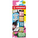Textmarker - STABILO BOSS MINI by Snooze One - 6er Pack -...