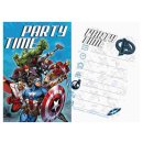 Einladungskarten 5-teilig "Avengers" Party Time