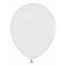 Ballon 30 cm 10 Stück - pastell weiss