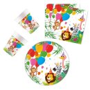 Party-Set 36-teilig "Jungle" Balloons 23 cm