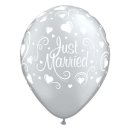 Ballon 28 cm 6 Stück - Just Married