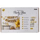 Folat Partybox Silvester Black Gold Happy New Year 28-teilig