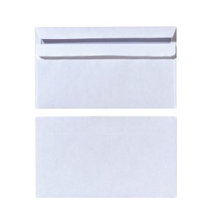 herlitz Briefumschlag, DIN lang, ohne Fenster, weiß 100 Stück