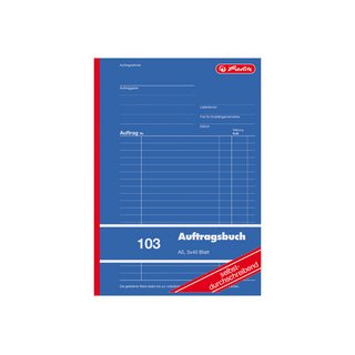 herlitz Formularbuch "Auftrag 103", DIN A5, 3 x 40 Blatt
