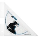 ARISTO Geodreieck® 16 cm transparent, mit Geosaver® Skater (AR17729B)