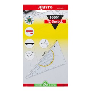 ARISTO TZ-Dreieck 26cm ungleischschenklig ohne Facette, Tuschenoppen (AR1660/1)
