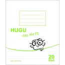 HUGU Schulheft Quart liniert 10mm 20 Blatt