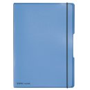 herlitz my.book flex Notizheft A4 2 x 40 Blatt liniert/kariert Color Blocking blau