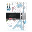 herlitz my.book flex Notizheft A4 2 x 40 Blatt liniert/kariert Paris